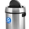 Alpine Industries Trash Can, Stainless Steel Brushed, Stainless Steel/Plastic ALP470-65L-1-R - alternate 5